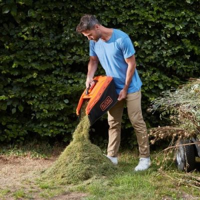 9. Black & Decker BCMW3318L2 Kosiarka do trawnika typu push Bateria Czarny, Pomarańczowy