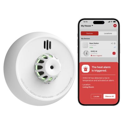 5. X-Sense XH02-M detektor ciepła Bezprzewodowy Interconnectable Montowane na powierzchni