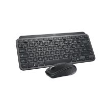 Logitech 920-011054 klawiatura Dołączona myszka Biuro RF Wireless + Bluetooth QWERTZ Niemiecki Grafitowy