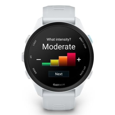 8. Zegarek Garmin Forerunner 170 42,6mm Whitestone Cloud Blue