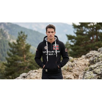 7. Bluza męska Geographical Norway GOPTAINE MEN 100 EO BS2 (WT1885H/GN-BLACK)