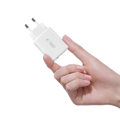 5. Ładowarka sieciowa Tech-Protect NCA65W-GAN 3-Porty 65W - biała