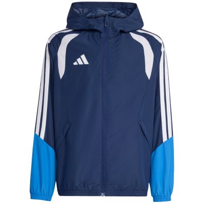9. Kurtka dla dzieci adidas Tiro 26 Competition All Weather niebieska JL7300