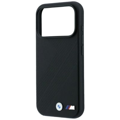 6. Etui BMW M Tire Track Metal Logo MagSafe na iPhone 17 Pro / 18 Pro - czarne