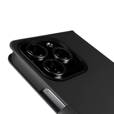 5. Etui z ekoskóry Puro Wallet Detachable MagSafe 2w1 z klapką i portfelem do iPhone 16 Pro - czarne