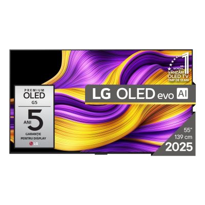 9. Telewizor LG OLED55G51LW OLED EVO 55'' 4K Ultra HD 165 Hz WebOS Dolby Atmos Czarny