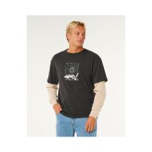 Koszulka męska RIP CURL Inner Visions Smashed L/S Tee czarna