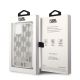 8. Etui Karl Lagerfeld Liquid Glitter Monogram na iPhone 14 - srebrne