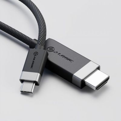 2. ALOGIC FUCHD2-SGR adapter kablowy 2 m HDMI Typu A (Standard) USB Type-C Szary