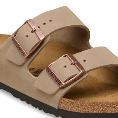 12. Klapki męskie brązowe Birkenstock Arizona Tabacco Brown narrow wąskie (0352203)