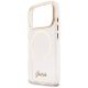 6. Etui Guess IML Script Metal MagSafe na iPhone 17 Pro - różowe