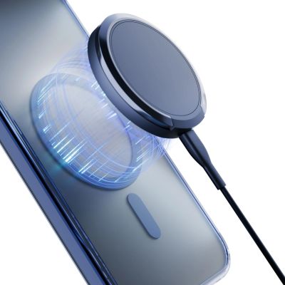 12. Etui 3mk Frosty MagCase na Apple iPhone 16E - niebieskie