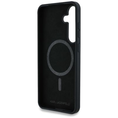 7. Etui Karl Lagerfeld Silicone Graffiti Ikonik Printed Logo MagSafe Samsung Galaxy S25 czarny