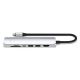 2. Satechi USB-C 7-w-1 Slim Multi Port Adapter Ethernet Srebrny