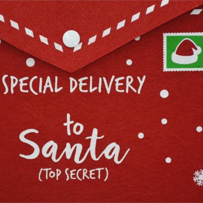 3. KOPERTA ŚWIĄTECZNA LIST DO ŚWIĘTEGO MIKOŁAJA FILCOWA 26x16CM SPECIAL DELIVERY
