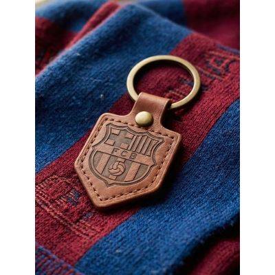 4. FC Barcelona brelok herb oryginalny na licencji skórzany proporczyk BLL7061