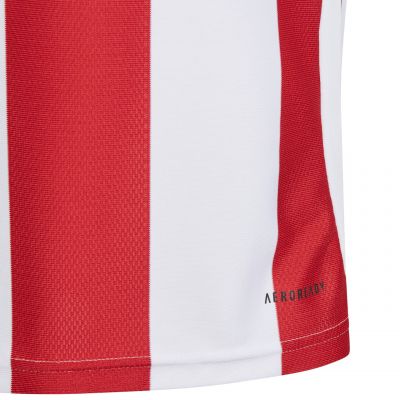5. Koszulka dla dzieci adidas Striped 24 Jersey biało-czerwona IW2133