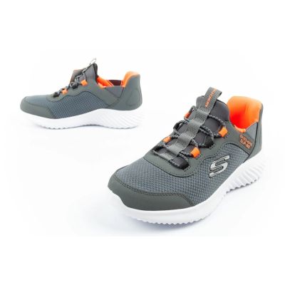 8. Skechers Bounder Slip-ins buty młodzieżowe sportowe dziecięce szare