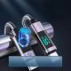 9. Kabel Orico LDC2C USB-C - USB-C PD 100 W z wyświetlaczem LED 480 Mb/s 3 m - czarny