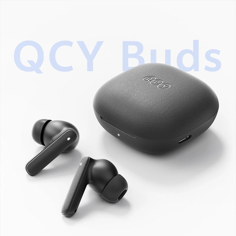 4. Słuchawki dokanałowe QCY Buds TWS IPX4 Bluetooth 5.4 - szare