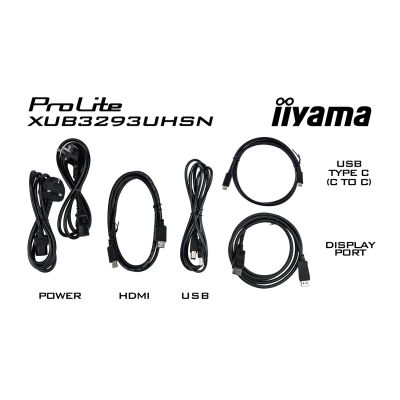 8. iiyama ProLite XUB3293UHSN-B5 monitor komputerowy 80 cm (31.5") 3840 x 2160 px 4K Ultra HD LCD Czarny