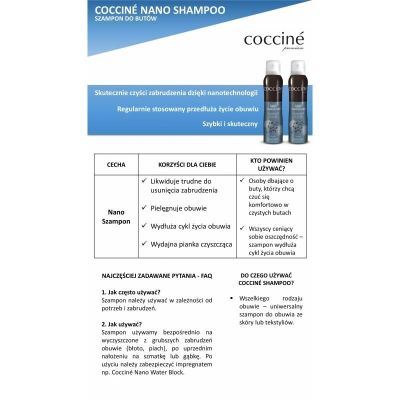 15. Pianka czyszcząca do skór i tekstyliów Coccine DA0277