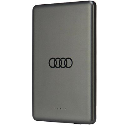 Powerbank Audi Big Logo MagSafe indukcyjny 15W 5000mAh - szary