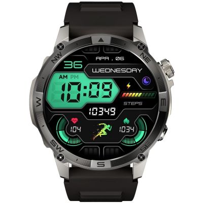 7. Smartwatch Gravity Grafitowy Pasek + Bransoleta GT46-3