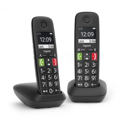 3. Gigaset E290 Duo - Schnurloses DECT Telefon schwarz