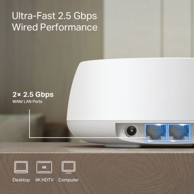 4. TP-Link DECO BE25(3-PACK) siatkowy system wi-fi Dual-band (2.4 GHz/5 GHz) Wi-Fi 7 (802.11be) Biały 2 Wewnętrzny