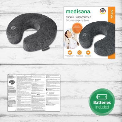 13. Wibracyjna poduszka podróżna na kark Medisana NM 870