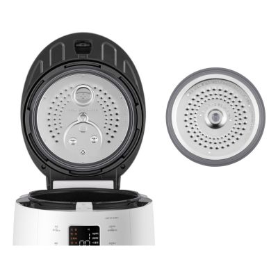 7. Urządzenie do gotowania ryżu z kukułką + parowar 1,08l biały CRP-ST0609F