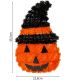 9. FIGURKA DEKORACYJNA DYNIA 35CM HALLOWEEN POMARAŃCZOWY PASEK