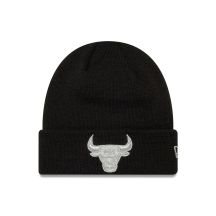 Czapka zimowa New Era NBA Chicago Bulls Metallic Black Cuff Knit Beanie Czarna - 60691272