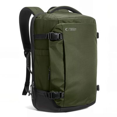 Plecak Tech-Protect Defender S70 RYANAIR & WIZZAIR 24L na laptop - ciemnozielony