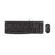 23. Zestaw klawiatura + mysz Logitech MK120 920-002562 (membranowa; USB 2.0; (US); kolor czarny; optyczna; 1000 DPI)