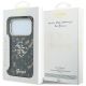 8. Etui Guess IML 4G Script Metal na iPhone 17 Pro Max / 18 Pro Max - czarno-brązowe