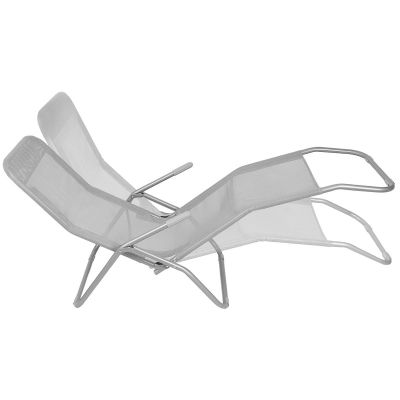 9. LEŻAK FOTEL SKŁADANY GRAWITACYJNY LAZZY SZARY ENERO CAMP