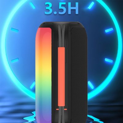 13. Głośnik bezprzewodowy Dudao Y21 podświetlany RGB Bluetooth 5.3 - czarny
