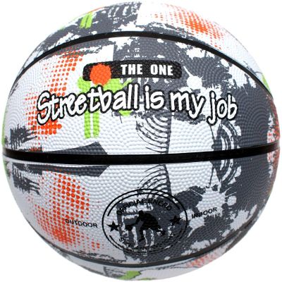 16. PIŁKA DO KOSZYKÓWKI ENERO SOLID R.7 SZARO-BIAŁA