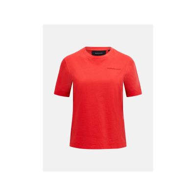 Koszulka PEAK PERFORMANCE Original Small Logo Tee Women czerwony