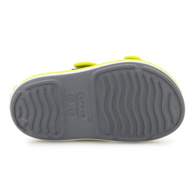 7. CROCS CROCBAND CRUISER SANDAL T KIDS SLATE GREY/ACIDITY 209424-1NJ