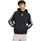 Bluza męska adidas Essentials 3-Stripes Fleece Hoodie czarna KY6602