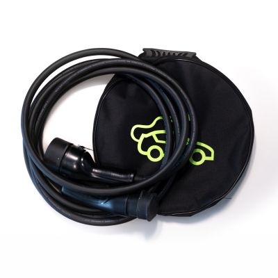 helos Typ 2 EV ładujący T V Mode 3, 32A, 22 kW, 3-fazowy, 7,5 metra z torbą