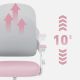 6. Fotel obrotowy Junior 4.3 Pink-Grey