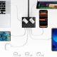 7. Listwa zasilająca Orico PDC25 25W 6w1 2x AC + 2x USB-A + 2x USB-C - czarna
