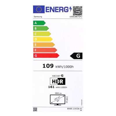 18. Telewizor Samsung UE65U8072FUXXH LED 65'' 4K Ultra HD Tizen Q-Symphony DVB-T2 Czarny (MODEL 2025)