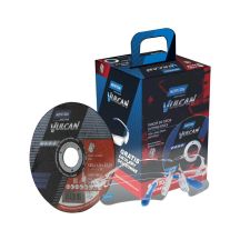 Tarcze tnące do metalu NORTON VULCAN 125x1,0 100szt. + okulary ochronne GRATIS!