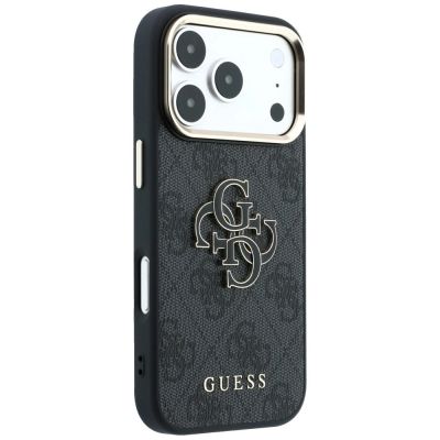 4. Etui Guess 4G & Big Resin Logo na iPhone 17 Pro / 18 Pro - czarne