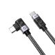 Kabel USB-C - USB-C Orico C2CW kątowy PD 100 W 480 Mb/s 1 m - czarny